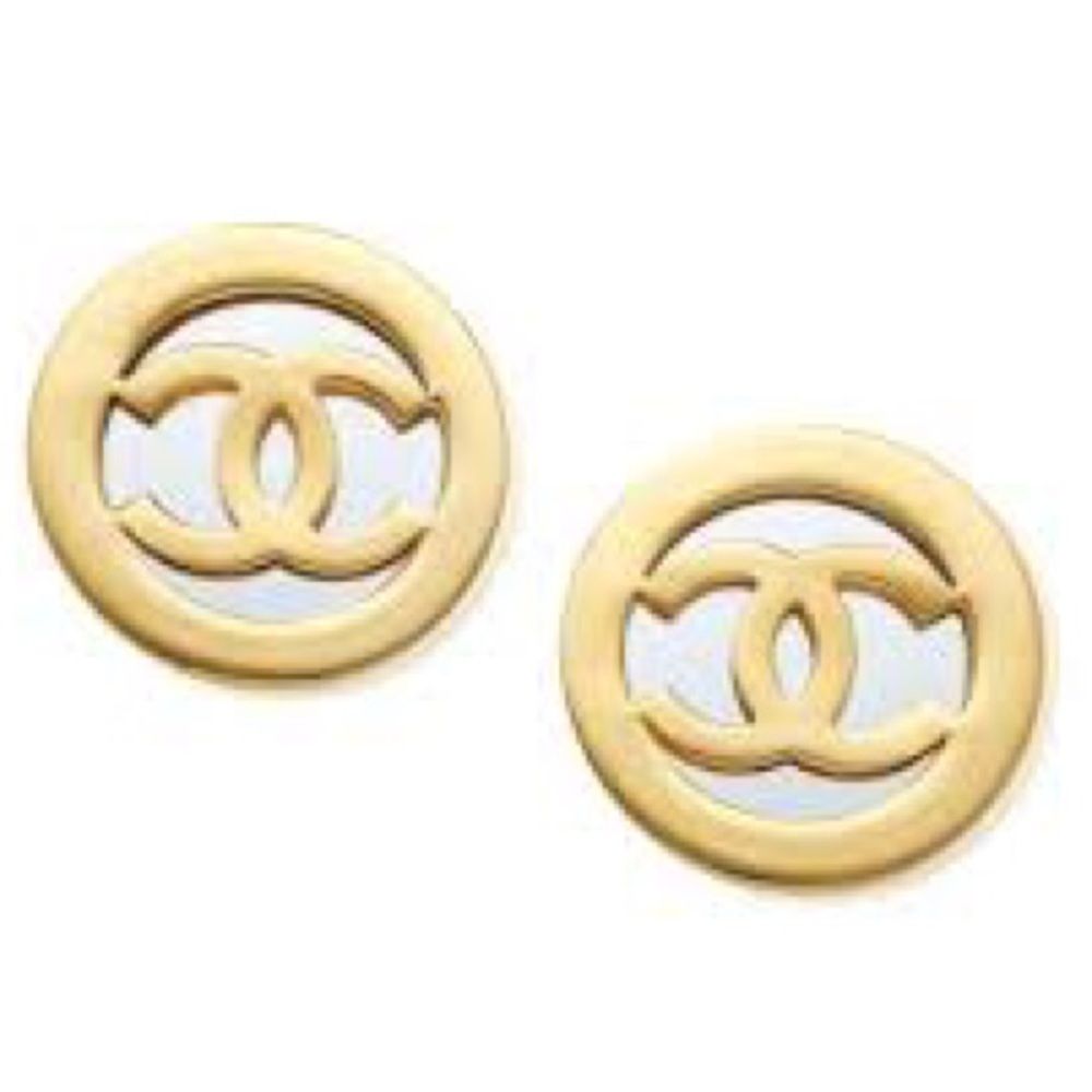 Authentic Chanel CC logo Collection 23S earrings with box
